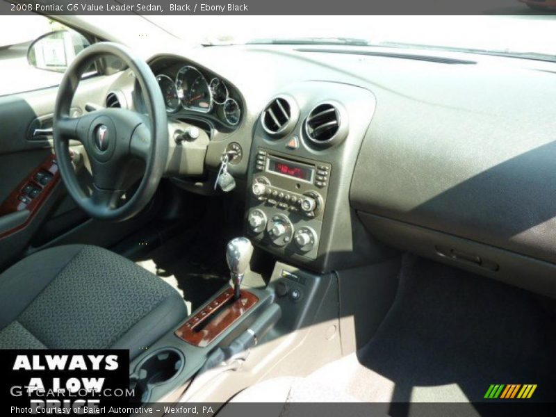 Black / Ebony Black 2008 Pontiac G6 Value Leader Sedan