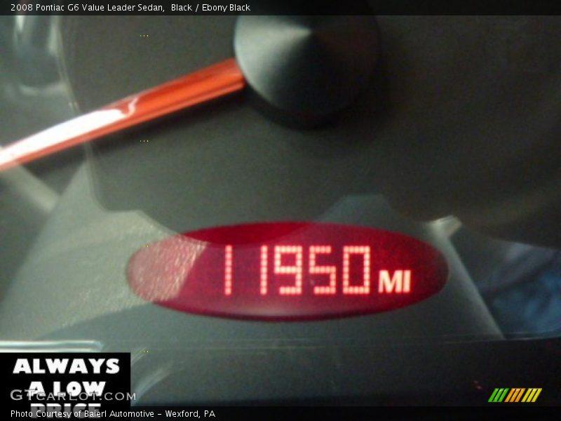 Black / Ebony Black 2008 Pontiac G6 Value Leader Sedan