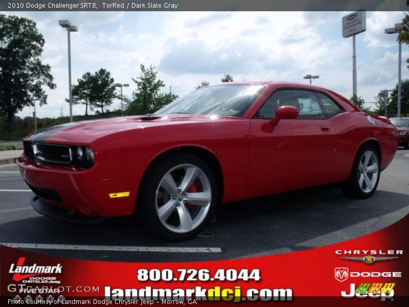 TorRed / Dark Slate Gray 2010 Dodge Challenger SRT8