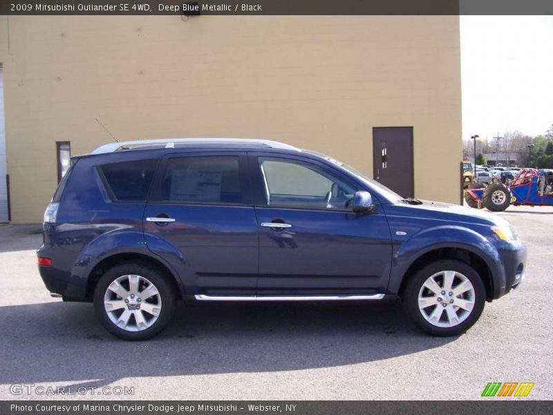 Deep Blue Metallic / Black 2009 Mitsubishi Outlander SE 4WD