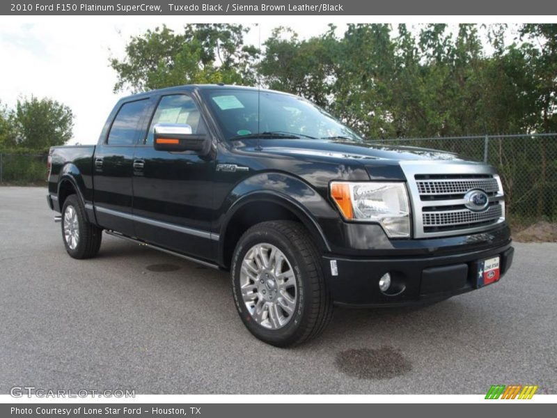 Tuxedo Black / Sienna Brown Leather/Black 2010 Ford F150 Platinum SuperCrew
