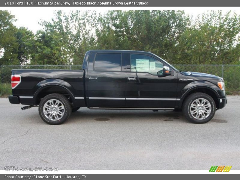 Tuxedo Black / Sienna Brown Leather/Black 2010 Ford F150 Platinum SuperCrew