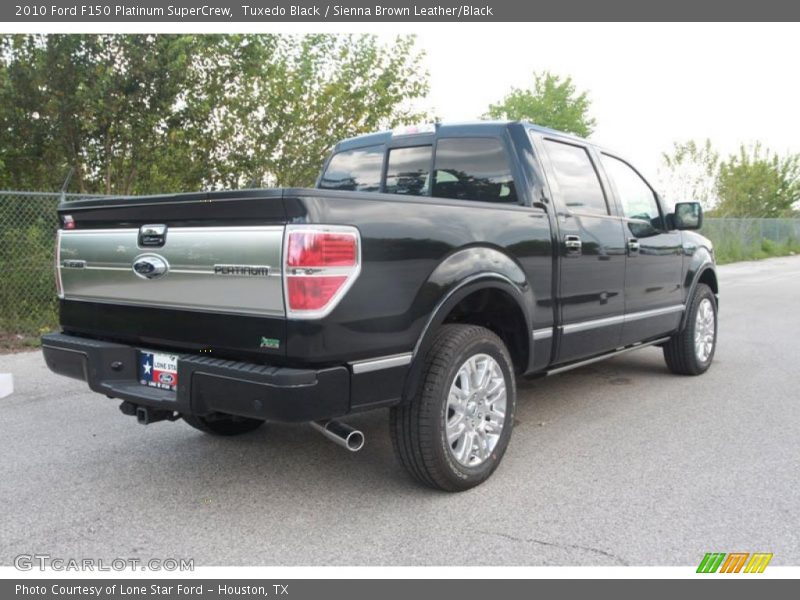 Tuxedo Black / Sienna Brown Leather/Black 2010 Ford F150 Platinum SuperCrew