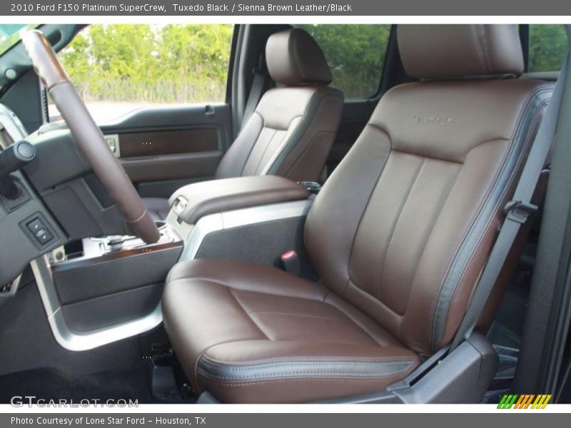 Tuxedo Black / Sienna Brown Leather/Black 2010 Ford F150 Platinum SuperCrew