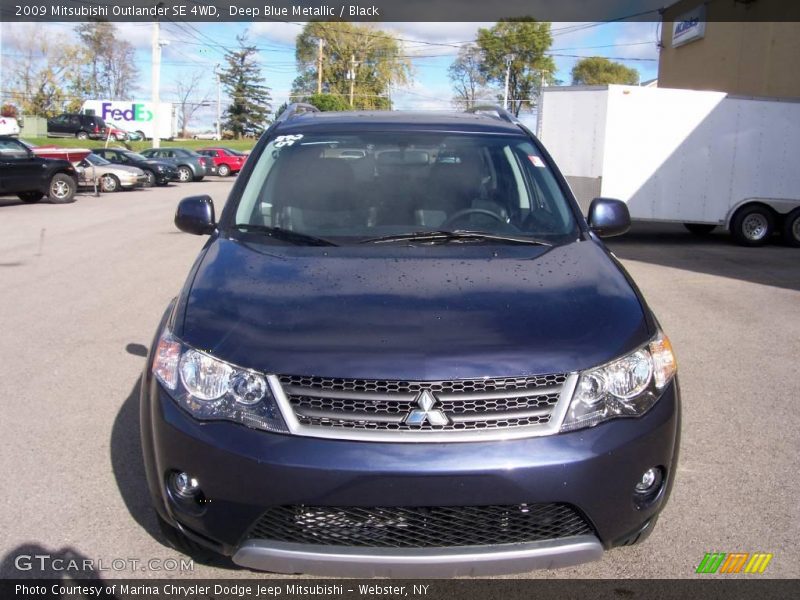 Deep Blue Metallic / Black 2009 Mitsubishi Outlander SE 4WD