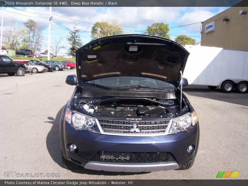 Deep Blue Metallic / Black 2009 Mitsubishi Outlander SE 4WD