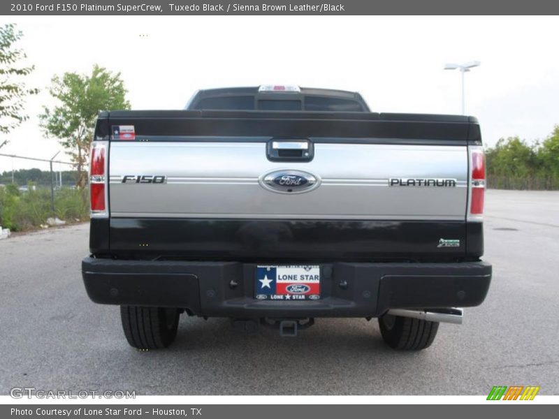 Tuxedo Black / Sienna Brown Leather/Black 2010 Ford F150 Platinum SuperCrew