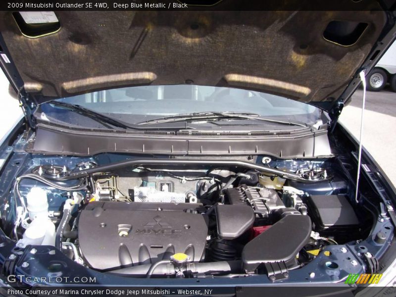 Deep Blue Metallic / Black 2009 Mitsubishi Outlander SE 4WD