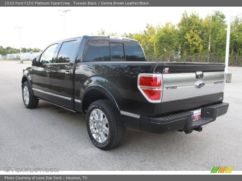 Tuxedo Black / Sienna Brown Leather/Black 2010 Ford F150 Platinum SuperCrew