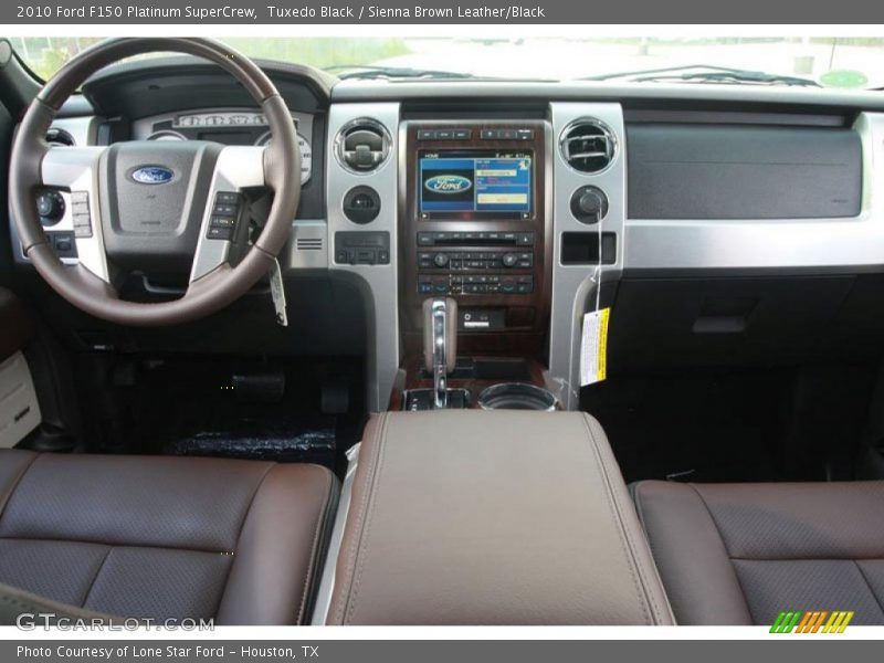 Tuxedo Black / Sienna Brown Leather/Black 2010 Ford F150 Platinum SuperCrew