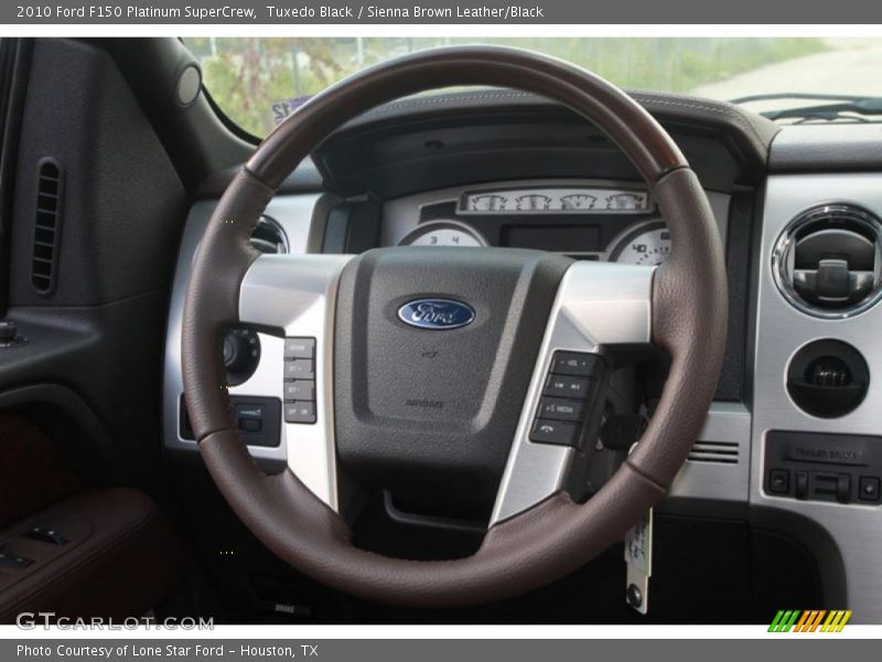 Tuxedo Black / Sienna Brown Leather/Black 2010 Ford F150 Platinum SuperCrew