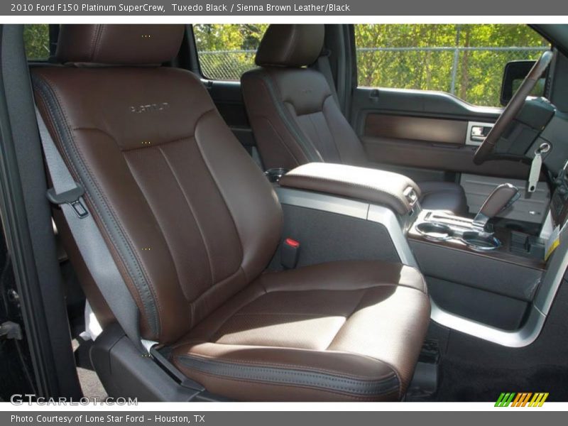 Tuxedo Black / Sienna Brown Leather/Black 2010 Ford F150 Platinum SuperCrew