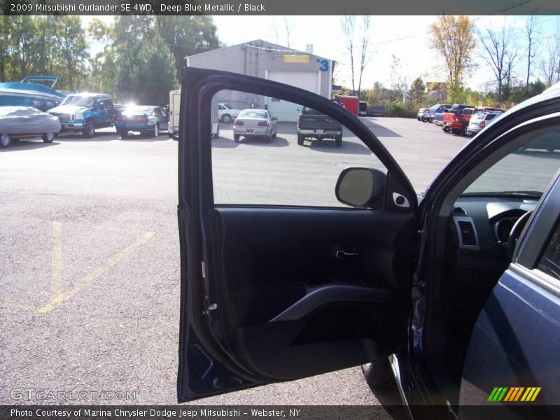 Deep Blue Metallic / Black 2009 Mitsubishi Outlander SE 4WD