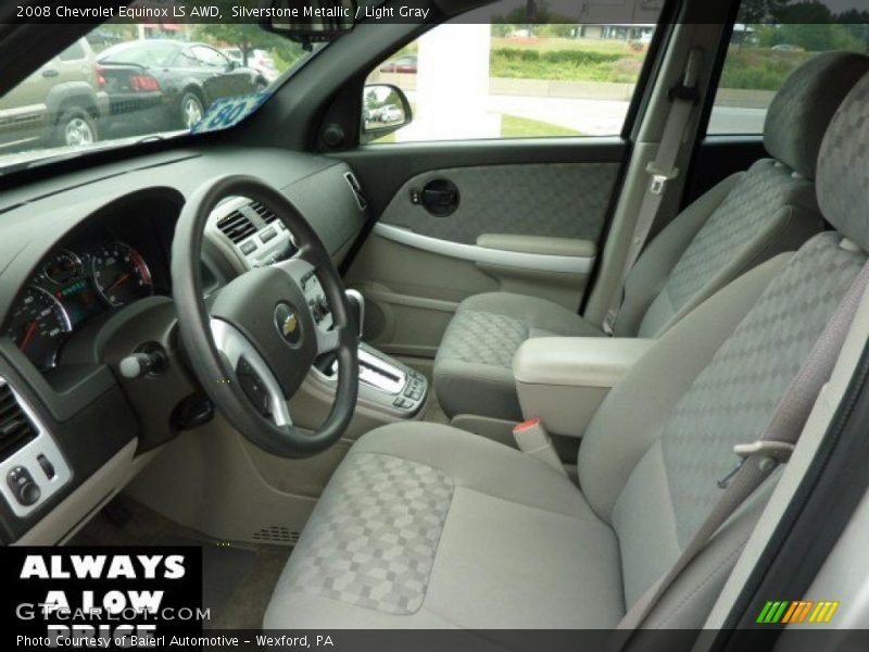 Silverstone Metallic / Light Gray 2008 Chevrolet Equinox LS AWD