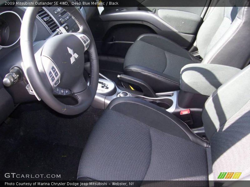 Deep Blue Metallic / Black 2009 Mitsubishi Outlander SE 4WD