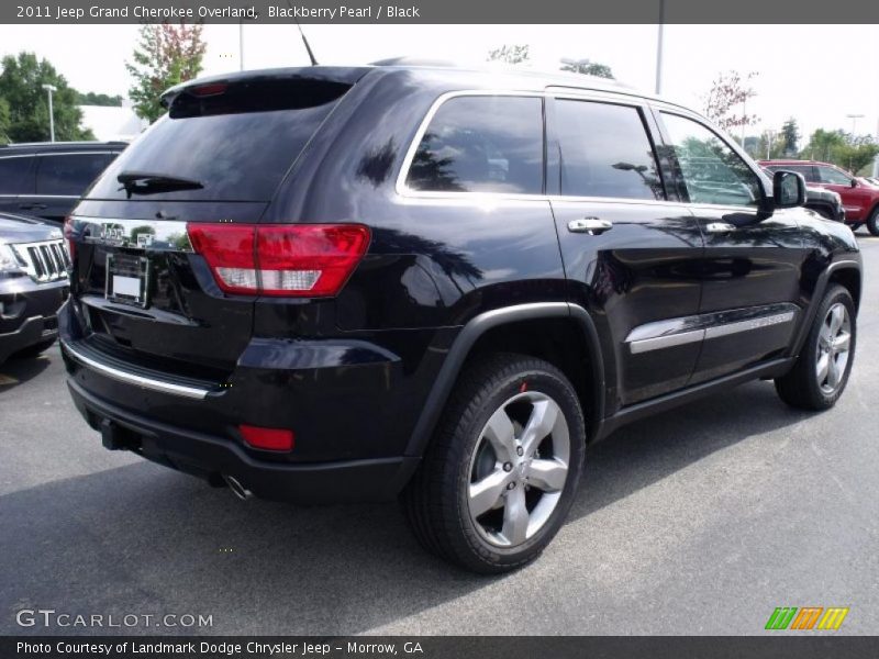 Blackberry Pearl / Black 2011 Jeep Grand Cherokee Overland