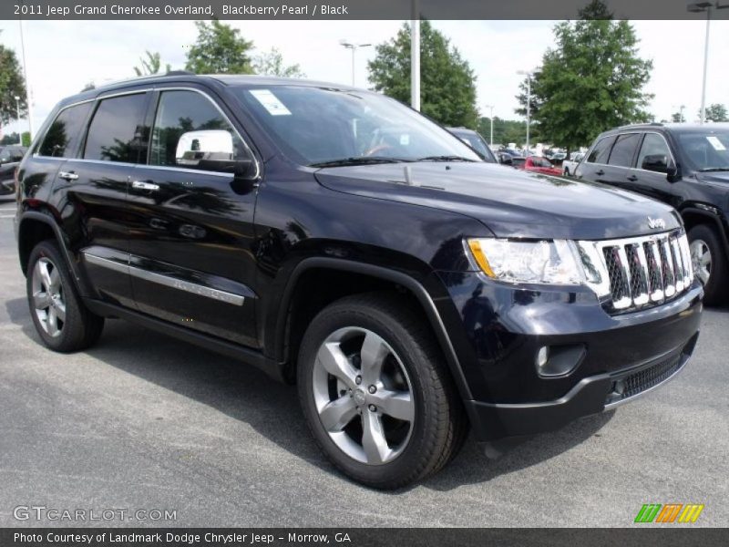 Blackberry Pearl / Black 2011 Jeep Grand Cherokee Overland