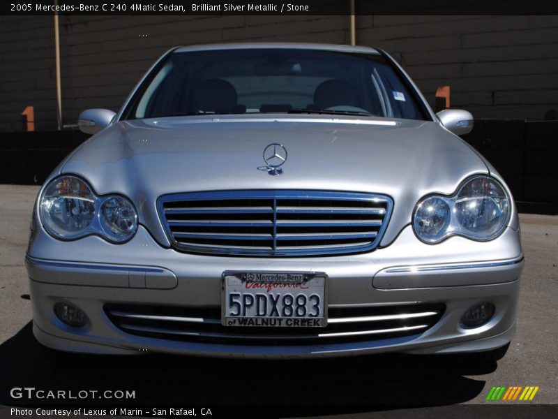 Brilliant Silver Metallic / Stone 2005 Mercedes-Benz C 240 4Matic Sedan