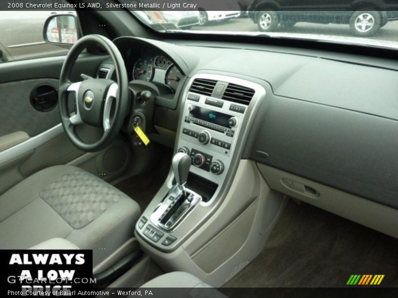 Silverstone Metallic / Light Gray 2008 Chevrolet Equinox LS AWD