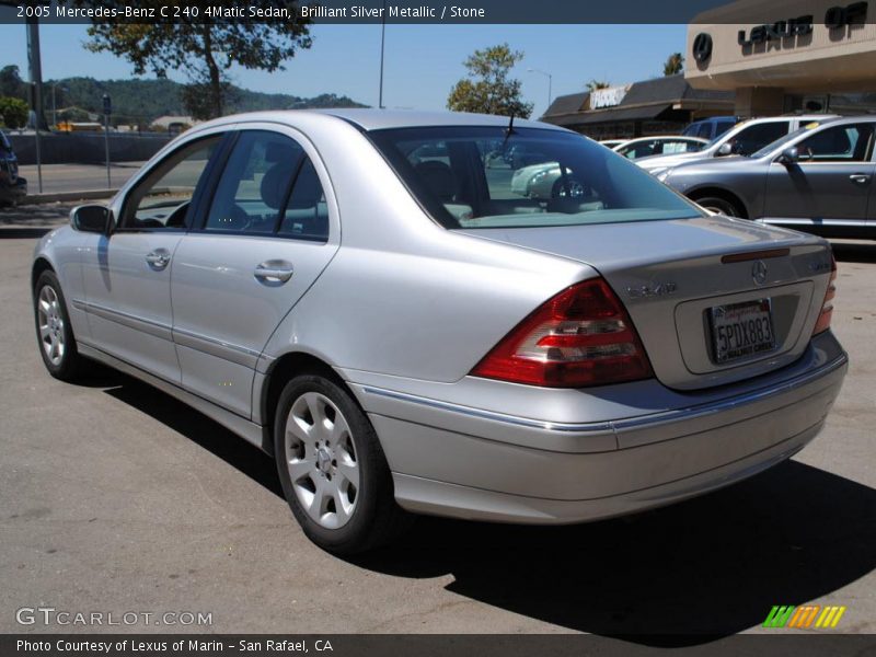 Brilliant Silver Metallic / Stone 2005 Mercedes-Benz C 240 4Matic Sedan