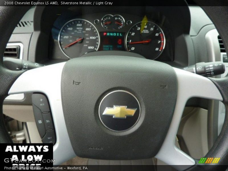Silverstone Metallic / Light Gray 2008 Chevrolet Equinox LS AWD