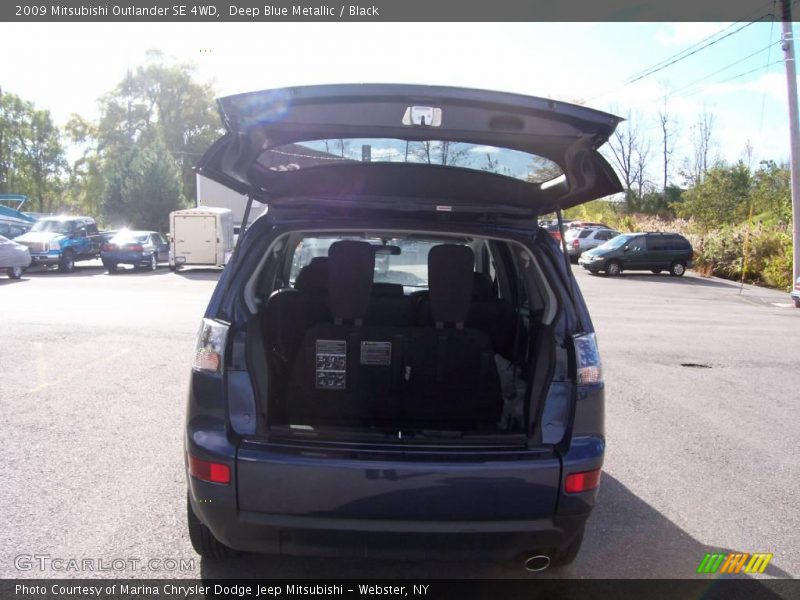 Deep Blue Metallic / Black 2009 Mitsubishi Outlander SE 4WD