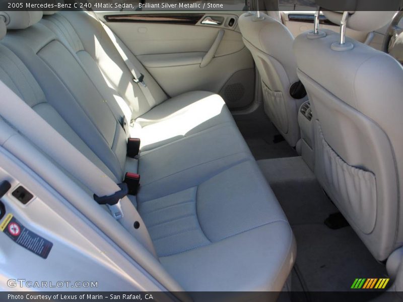 Brilliant Silver Metallic / Stone 2005 Mercedes-Benz C 240 4Matic Sedan
