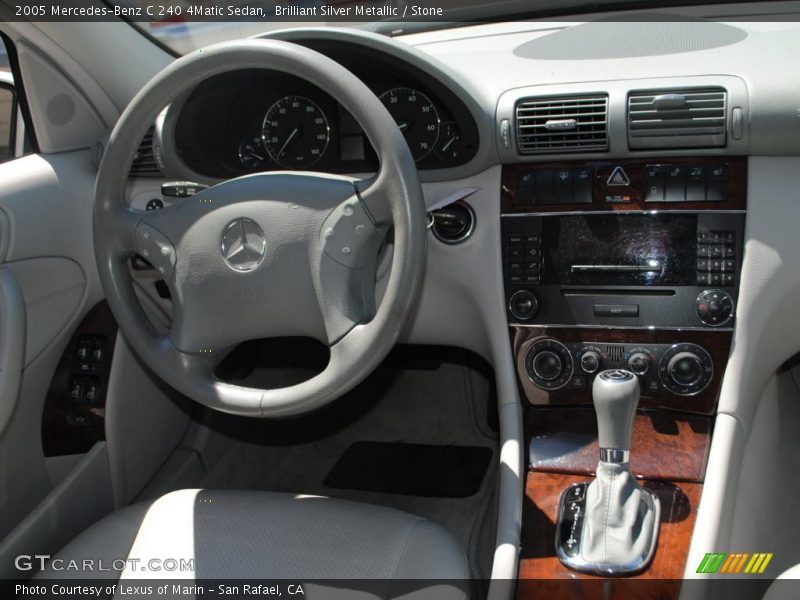 Brilliant Silver Metallic / Stone 2005 Mercedes-Benz C 240 4Matic Sedan
