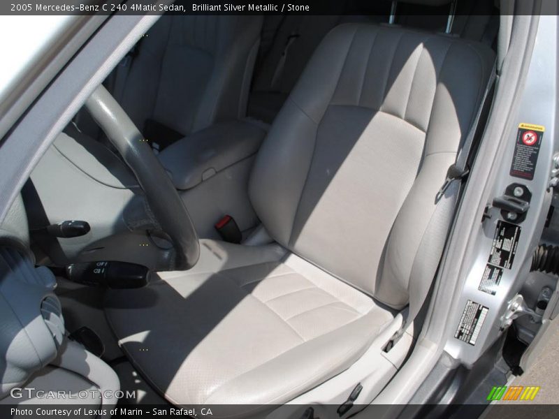 Brilliant Silver Metallic / Stone 2005 Mercedes-Benz C 240 4Matic Sedan