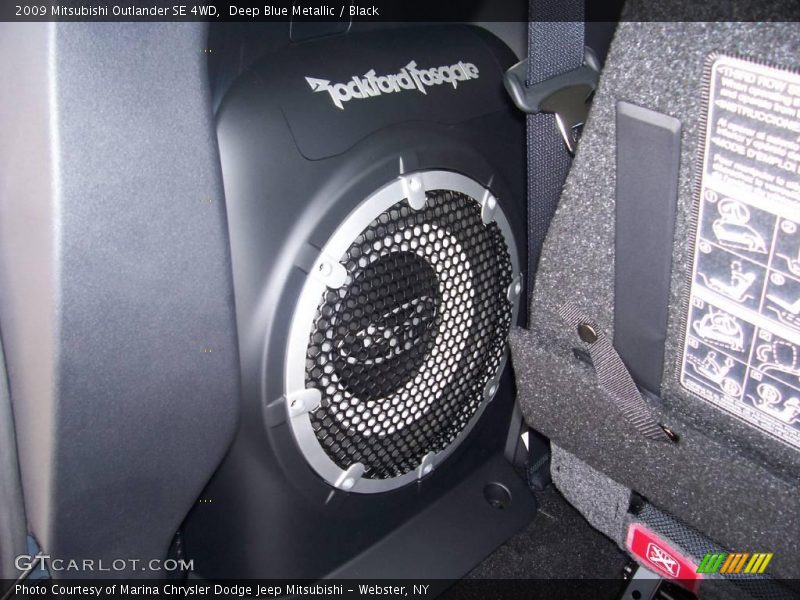 Deep Blue Metallic / Black 2009 Mitsubishi Outlander SE 4WD