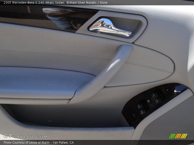 Brilliant Silver Metallic / Stone 2005 Mercedes-Benz C 240 4Matic Sedan