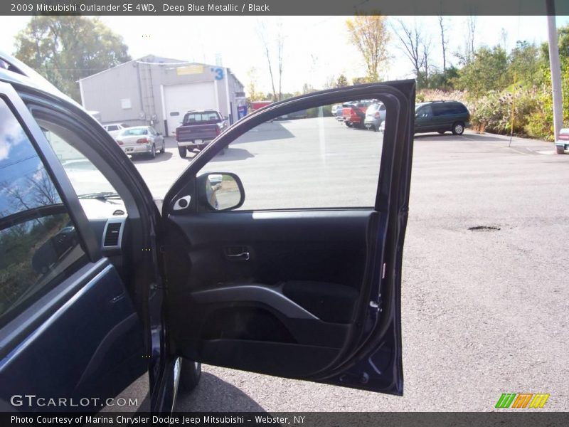 Deep Blue Metallic / Black 2009 Mitsubishi Outlander SE 4WD