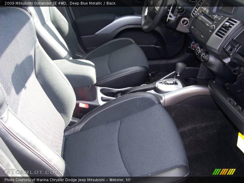 Deep Blue Metallic / Black 2009 Mitsubishi Outlander SE 4WD