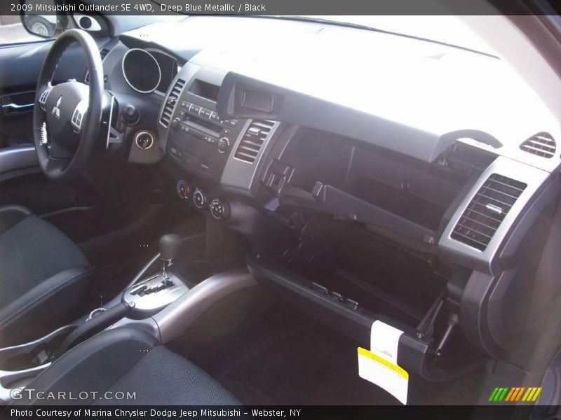 Deep Blue Metallic / Black 2009 Mitsubishi Outlander SE 4WD