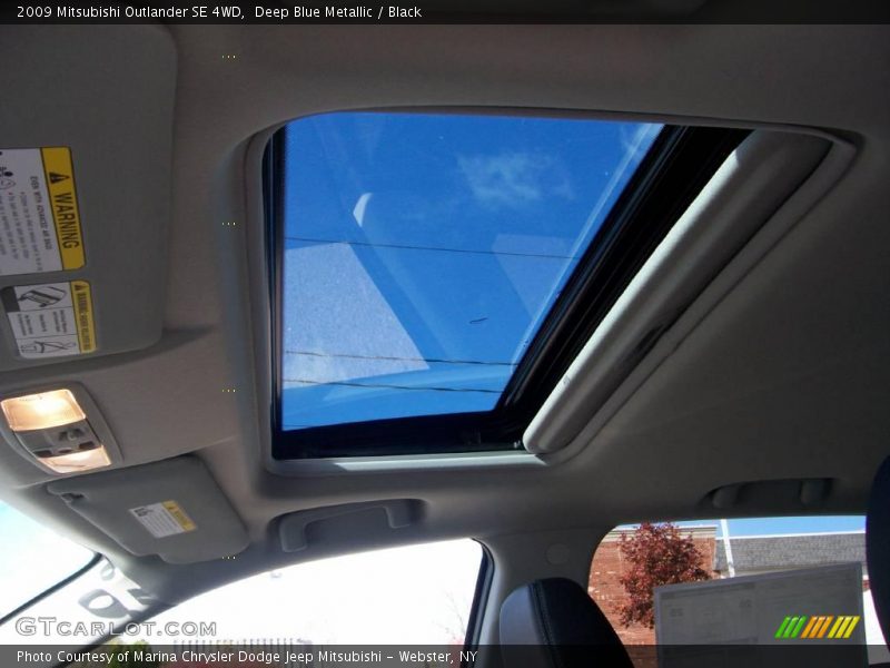 Deep Blue Metallic / Black 2009 Mitsubishi Outlander SE 4WD