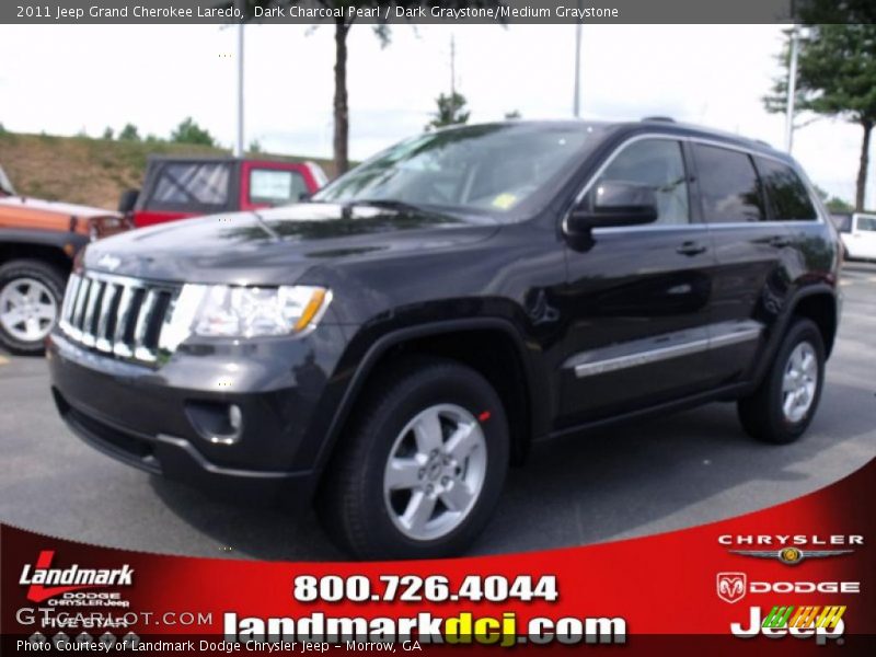 Dark Charcoal Pearl / Dark Graystone/Medium Graystone 2011 Jeep Grand Cherokee Laredo