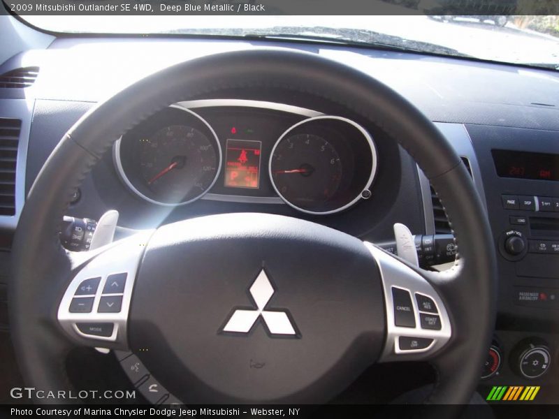 Deep Blue Metallic / Black 2009 Mitsubishi Outlander SE 4WD