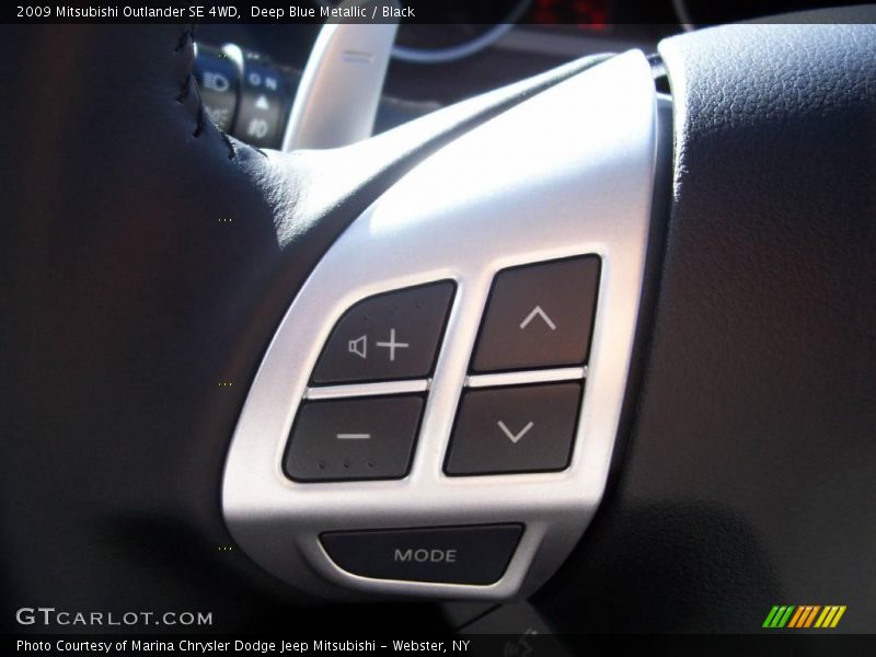Deep Blue Metallic / Black 2009 Mitsubishi Outlander SE 4WD