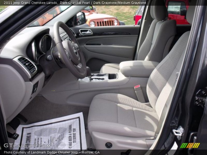 Dark Charcoal Pearl / Dark Graystone/Medium Graystone 2011 Jeep Grand Cherokee Laredo
