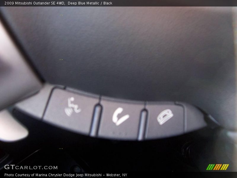 Deep Blue Metallic / Black 2009 Mitsubishi Outlander SE 4WD