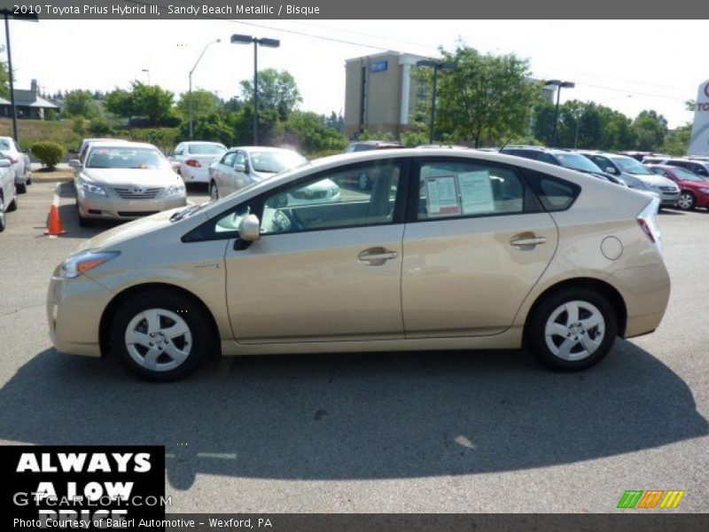 Sandy Beach Metallic / Bisque 2010 Toyota Prius Hybrid III