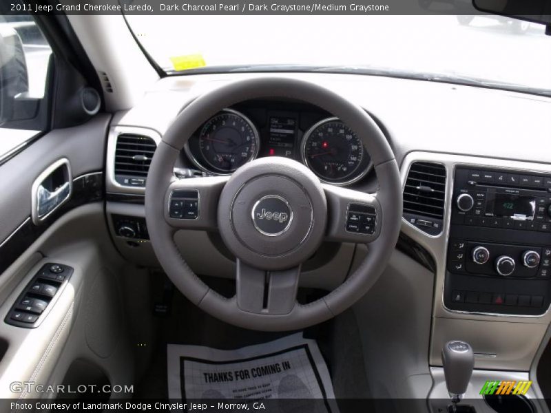 Dark Charcoal Pearl / Dark Graystone/Medium Graystone 2011 Jeep Grand Cherokee Laredo