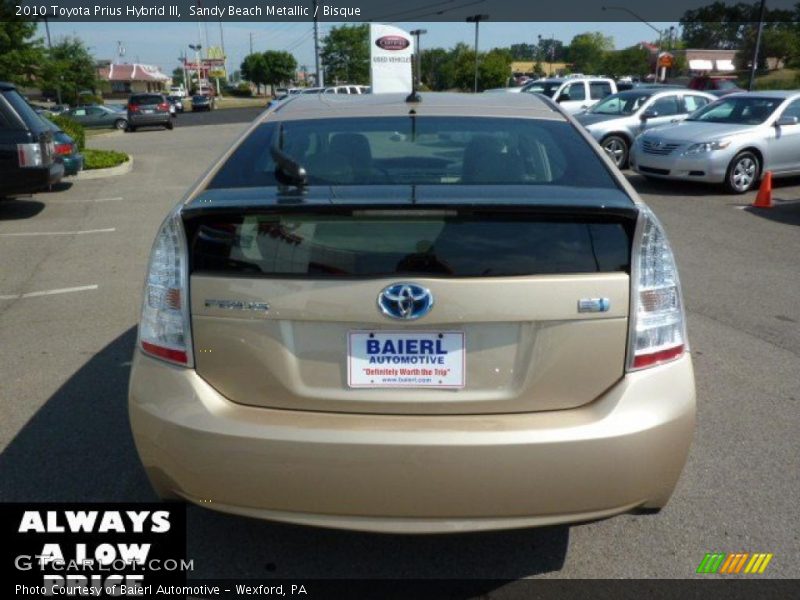 Sandy Beach Metallic / Bisque 2010 Toyota Prius Hybrid III