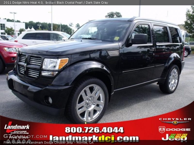Brilliant Black Crystal Pearl / Dark Slate Gray 2011 Dodge Nitro Heat 4.0