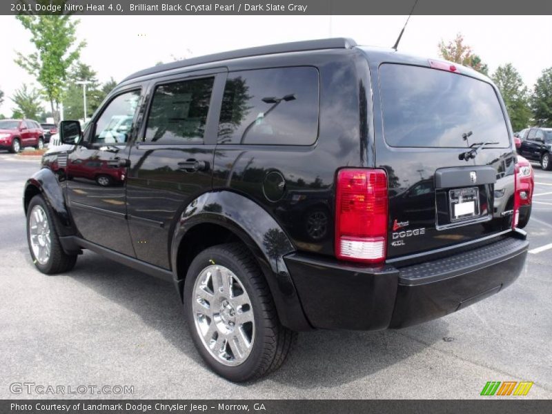 Brilliant Black Crystal Pearl / Dark Slate Gray 2011 Dodge Nitro Heat 4.0