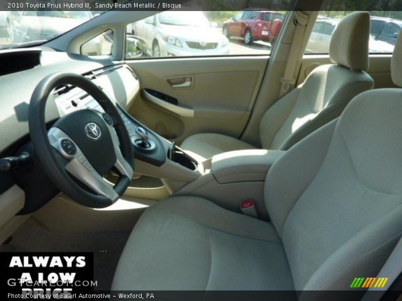 Sandy Beach Metallic / Bisque 2010 Toyota Prius Hybrid III
