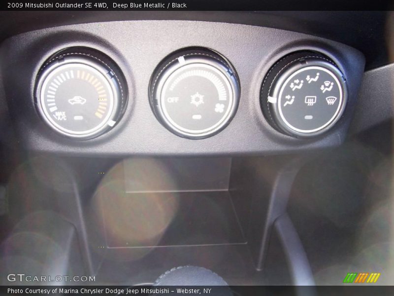 Deep Blue Metallic / Black 2009 Mitsubishi Outlander SE 4WD