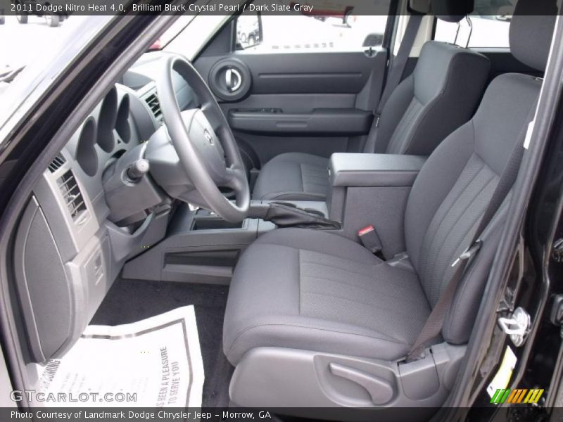 Brilliant Black Crystal Pearl / Dark Slate Gray 2011 Dodge Nitro Heat 4.0