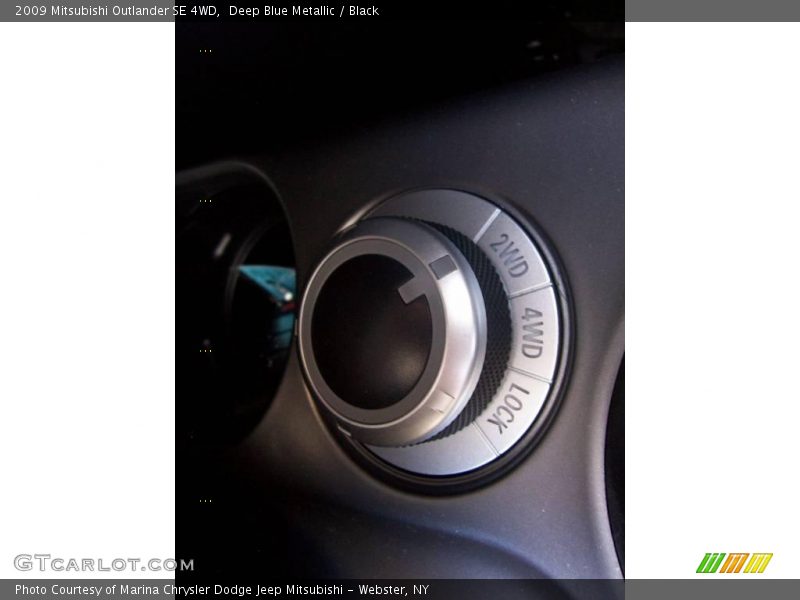 Deep Blue Metallic / Black 2009 Mitsubishi Outlander SE 4WD