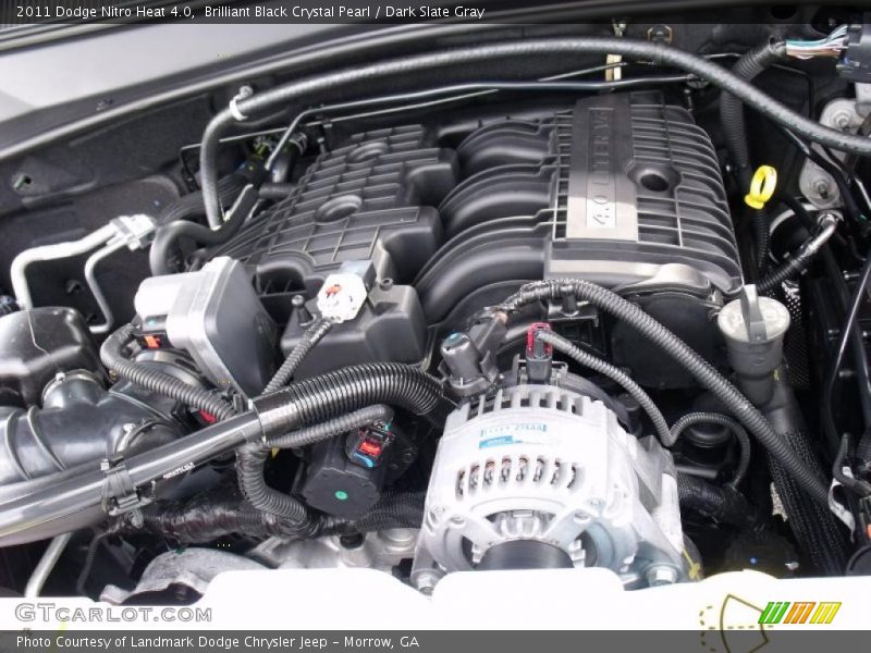 Brilliant Black Crystal Pearl / Dark Slate Gray 2011 Dodge Nitro Heat 4.0